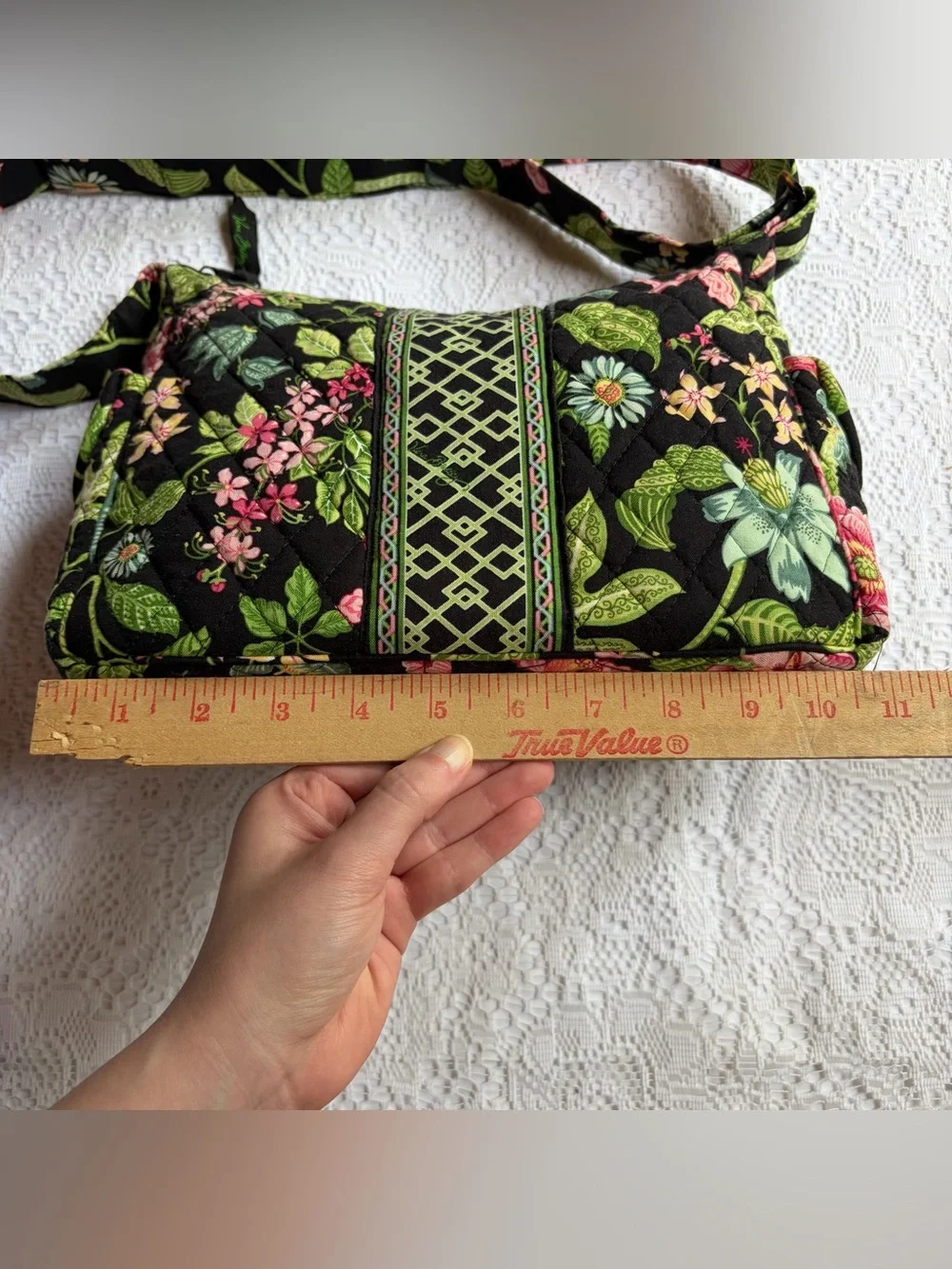 Vintage Y2K Vera Bradley On the Go Crossbody Shoulder Bag Purse in Botanica